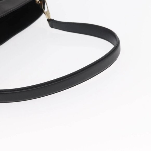 GUCCI GG Canvas Shoulder Bag Black Gold 001 4231 Auth ka883 - Picture 8 of 16